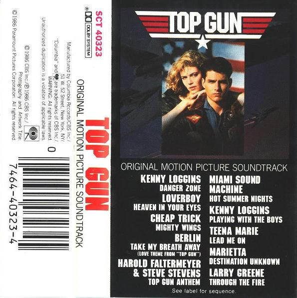Various – Top Gun (Original Motion Picture Soundtrack) cassette usado