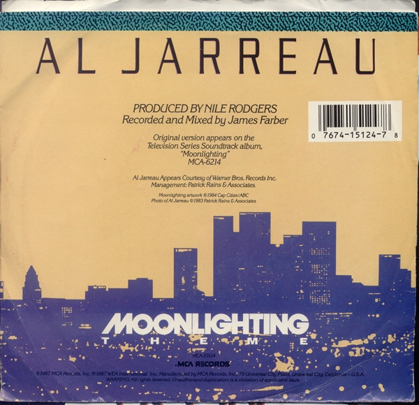 Al Jarreau – Moonlighting Theme vinilo single 7″ usado - Imagen 2