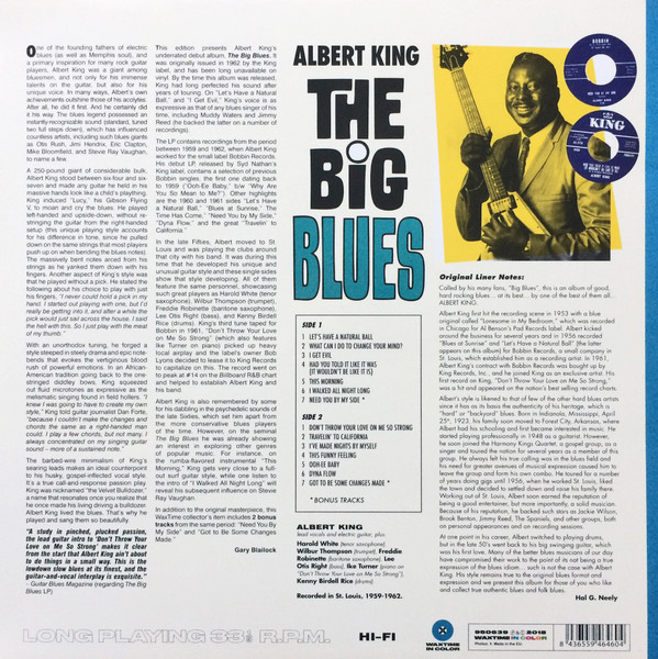 Albert King – The Big Blues vinilo nuevo - Imagen 2