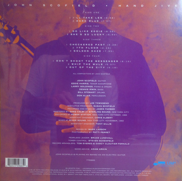 John Scofield – Hand Jive vinilo doble nuevo - Imagen 2
