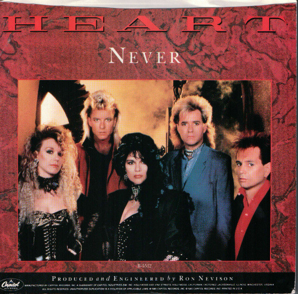 Heart – Never vinilo single 7″ usado - Imagen 2