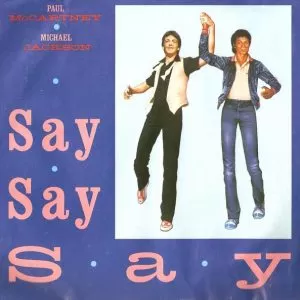Paul McCartney And Michael Jackson – Say Say Say vinilo single 7″ usado