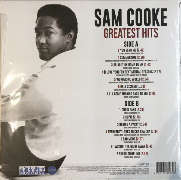 Sam Cooke – Greatest Hits viniklo nuevo - Imagen 2