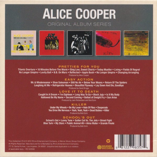 Alice Cooper – Original Album Series 5 cd nuevo - Imagen 2