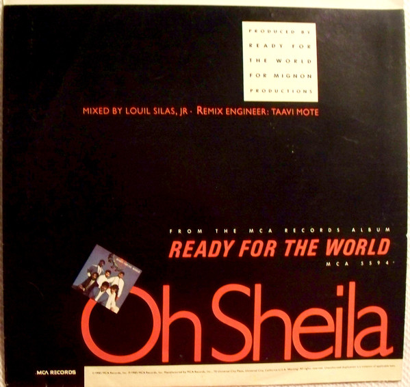 Ready For The World – Oh Sheila vinilo single 7″ usado - Imagen 2