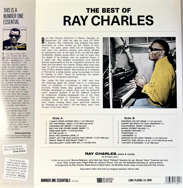 Ray Charles – The Best Of Ray Charles vinilo nuevo - Imagen 2