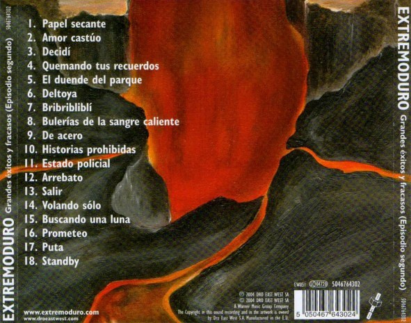 Extremoduro – Grandes Éxitos Y Fracasos (Episodio Segundo) cd nuevo - Imagen 2