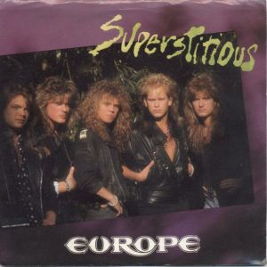 Europe – Superstitious vinilo single 7″ usado