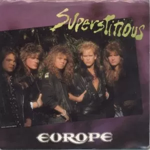 Europe – Superstitious    vinilo single 7″ usado