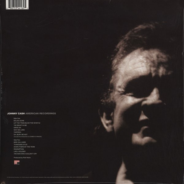 Johnny Cash – American Recordings vinilo nuevo - Imagen 2