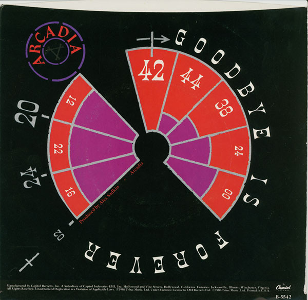 Arcadia – Goodbye Is Forever vinilo single 7″ usado - Imagen 2