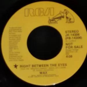 Wax – Right Between The Eyes vinilo single 7″ usado